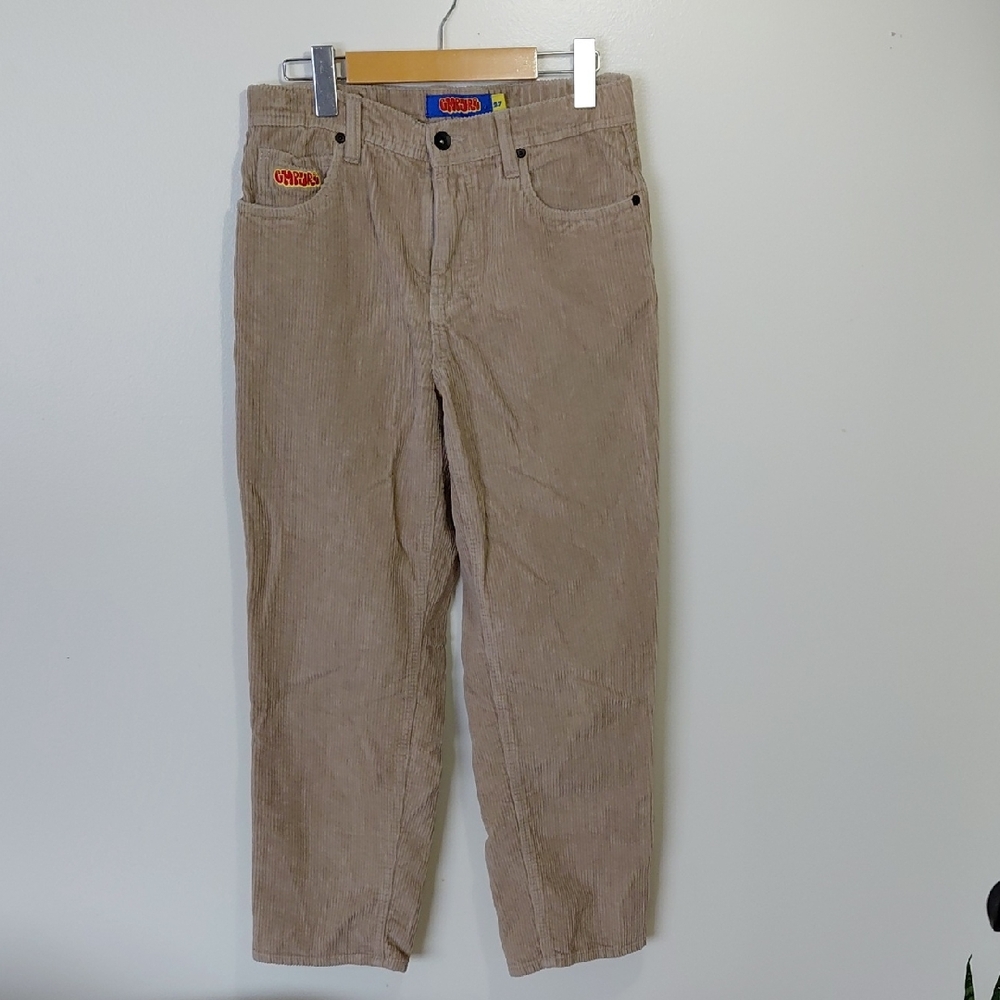 🔴 Beige Corduroy Youth Boy’s Pants - Vintage Style